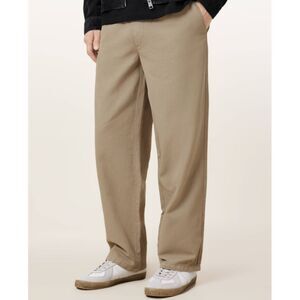 AllSaints Men's Size XL Moorland Brown Hanbury Straight Fit Trousers NWT